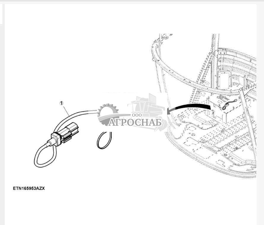 Жгут проводов, для подсоединения модульного телематического шлюза к CommandARM™ 